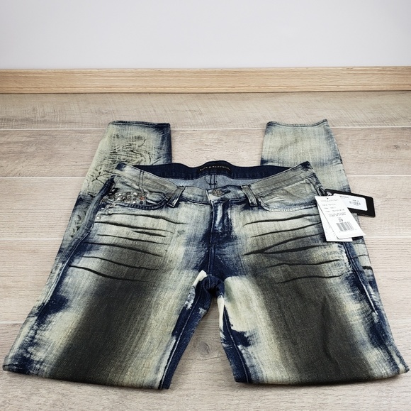 NWT! Rock & Republic Terror Blue Grunge Jeans - Picture 4 of 8